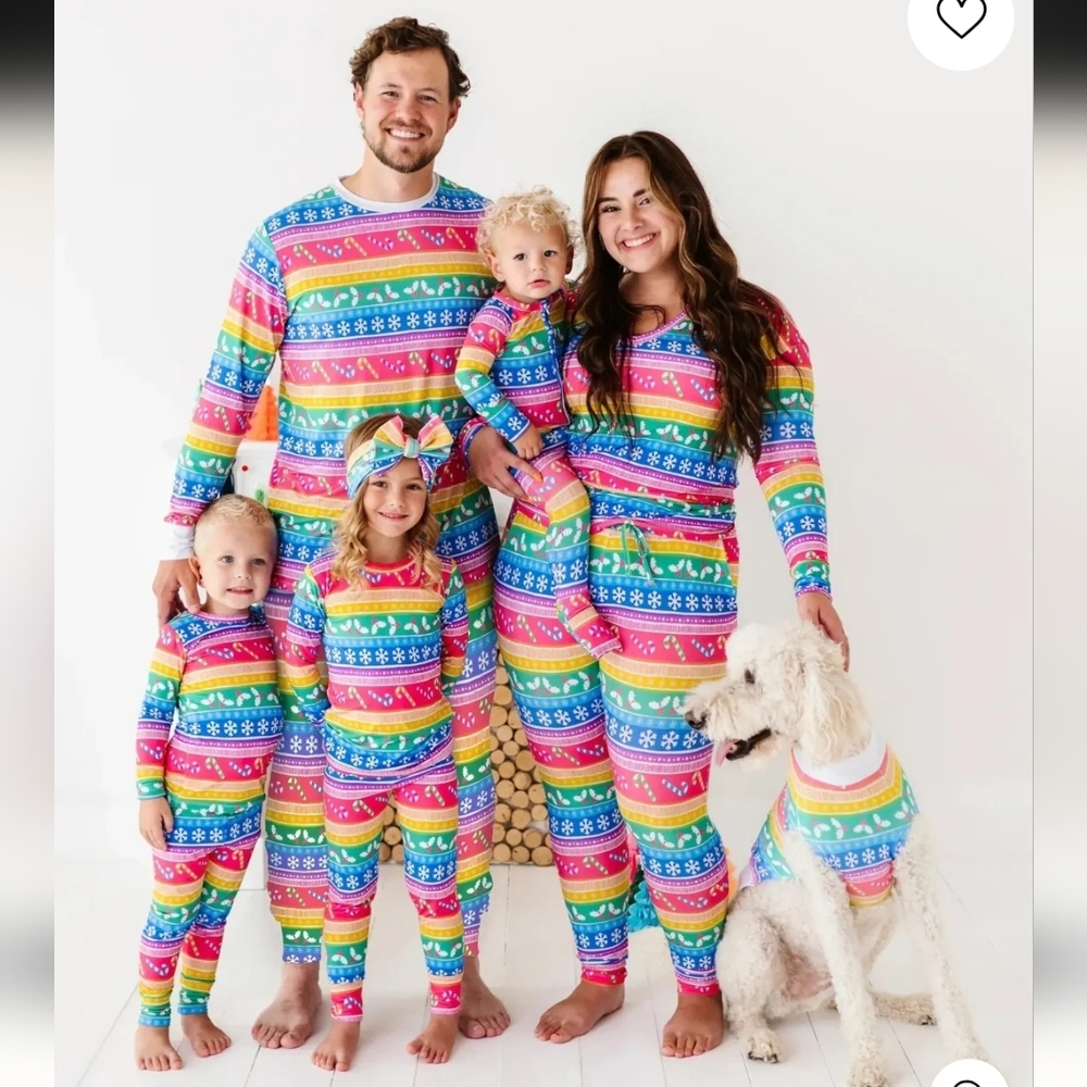 Bums And Roses Merry And Bright Family Matching Pjs
